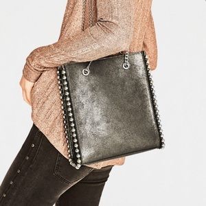 Zara Studded Tote Bag